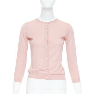 Prada Cashmere Button Cardigan Sweater